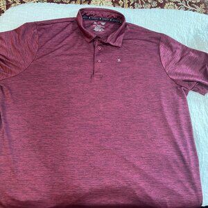 Maroon Golf shirt 3XLT